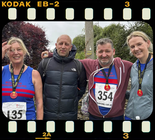 Jenny, Paul, Barry and Susan at Fairford 10K - 7th June 2026